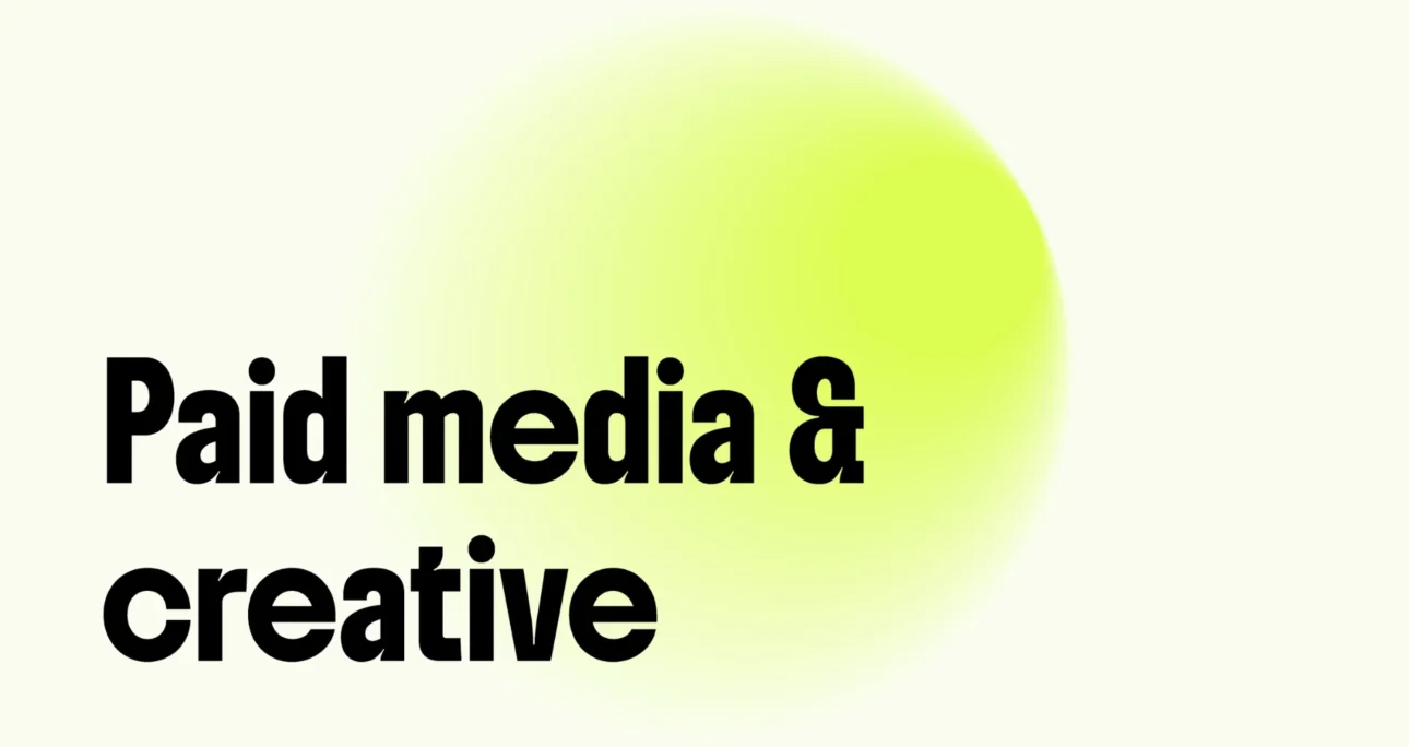 PAID MEDIA & CREATIVE PERFORMANCE